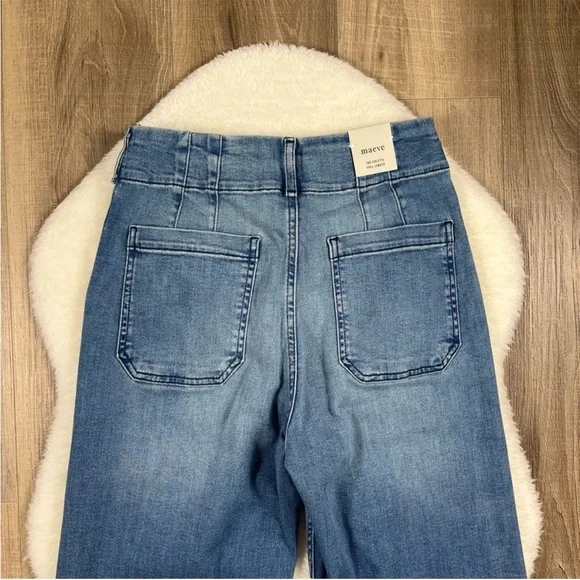 NWOT Maeve The Colette Wide-Leg Jeans Anthropologie - Picture 9 of 9